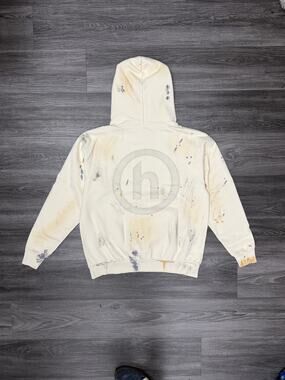 Hidden NY H Logo Painted Hoodie M Brand New